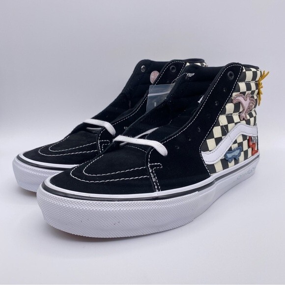 Vans Skateistan x Skate SK8-HI 'Checkerboard' Men's Sneakers - Size: 11.5 - Picture 7 of 16